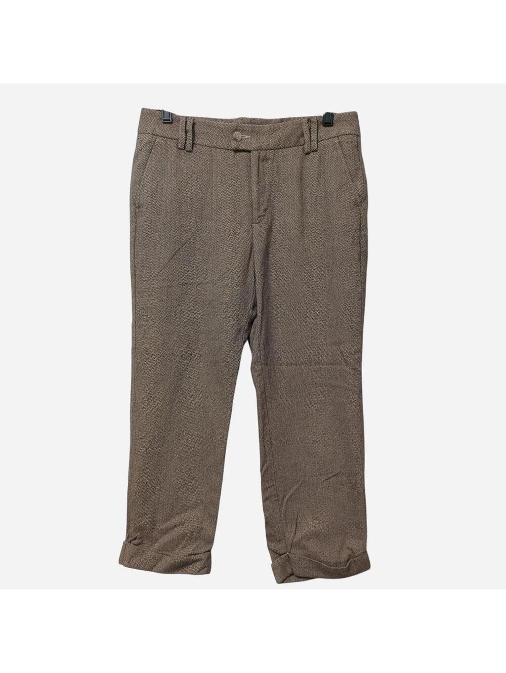 90s Dockers Women Herringbone Trousers Vintage Size 8